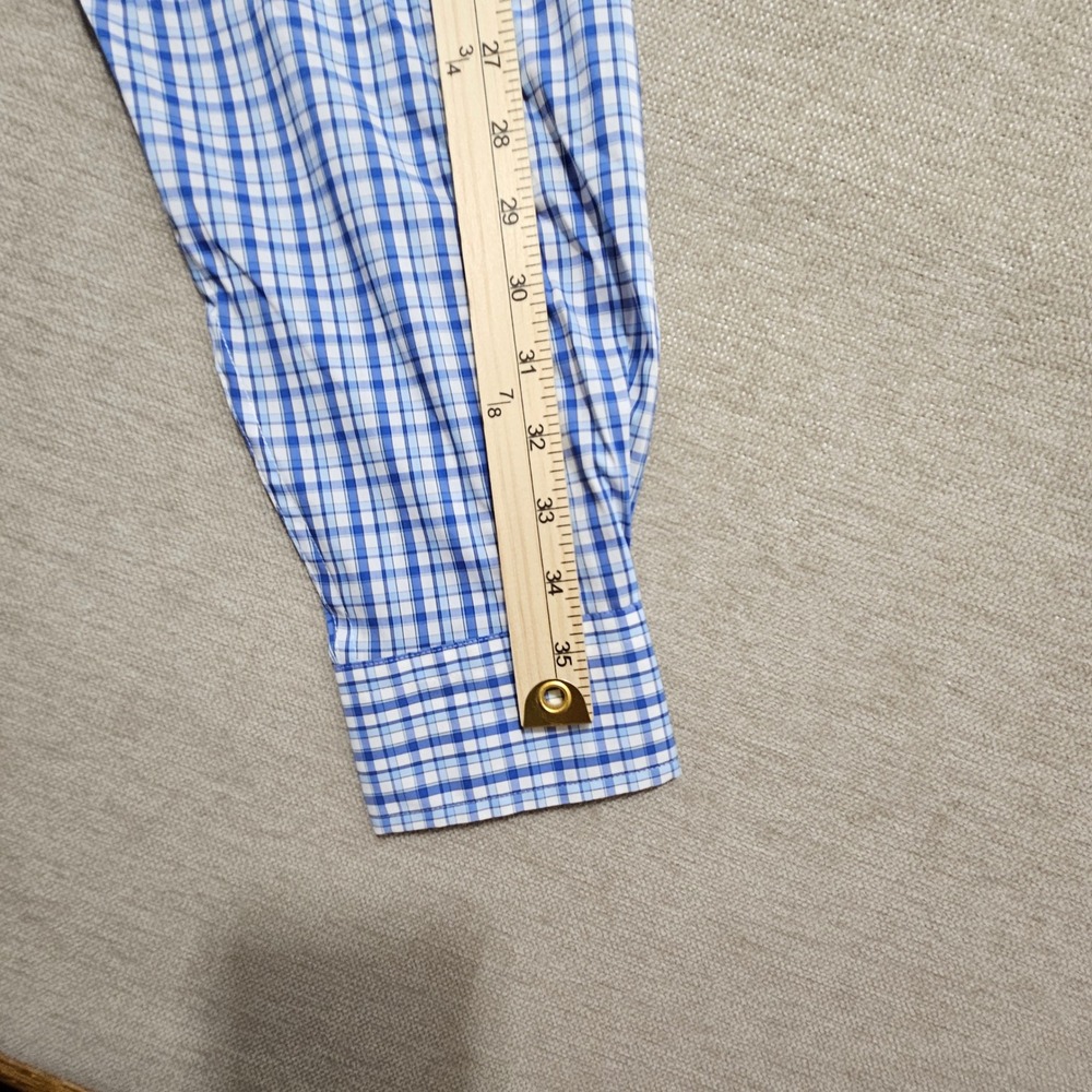 Holderness & Bourne The Flynn Shirt Marlin Blue Plaid Tailored Fit XL HB2195.759 - Picture 12 of 13